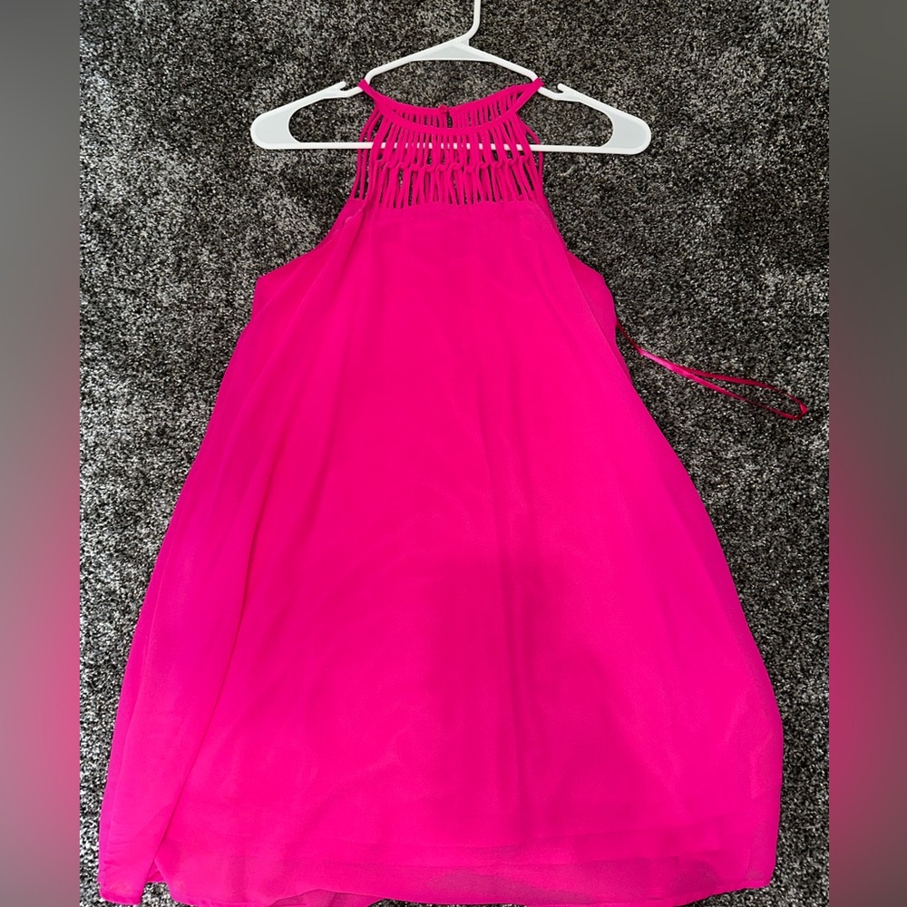 Women’s LULUs pink halter dress sz S